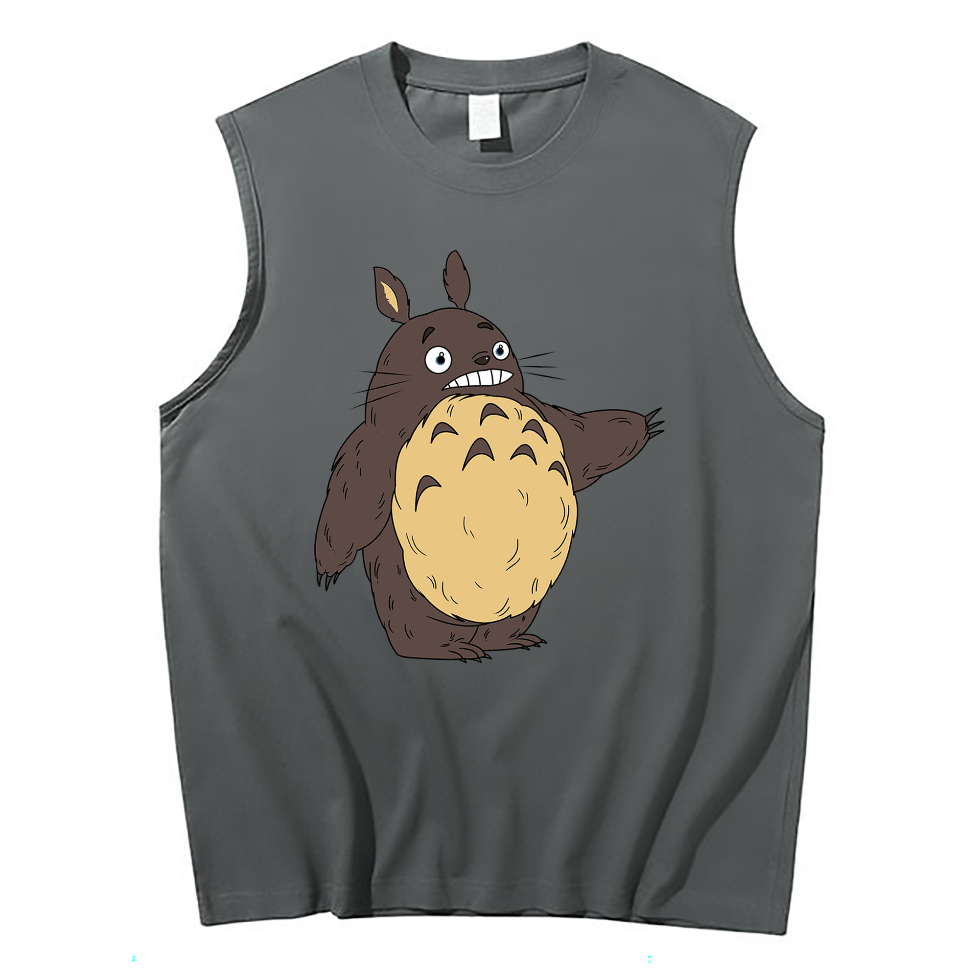 （画像用） となりのトトロ 草壁メイ 草壁サツキ My Neighbor Totoro Satsuki Kusakabe Mei Kusakabe コットン100％タンクトップ（フロントプリント）